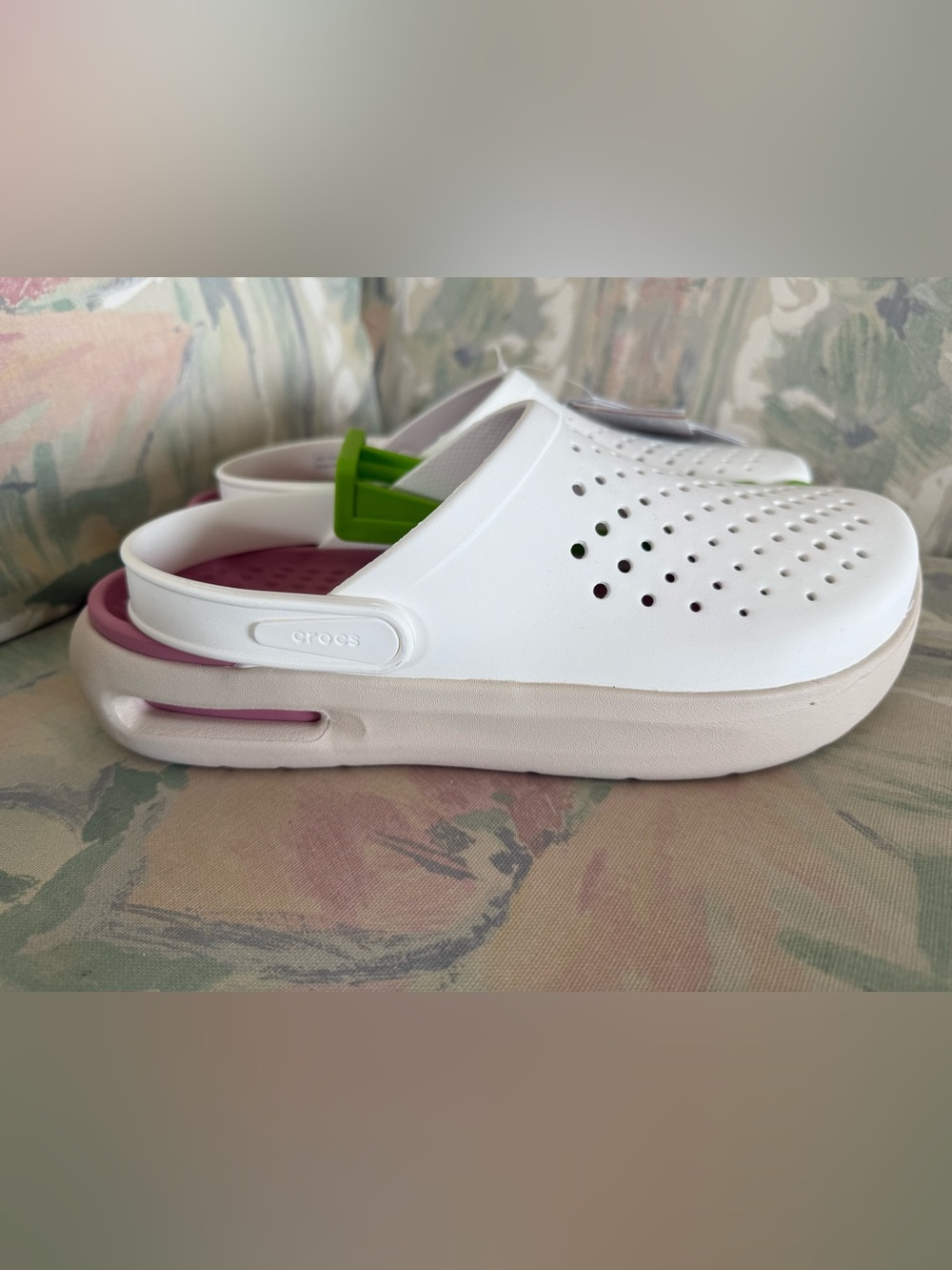 Crocs InMotion Clog White Pink M9 W11 Shoes 209964-100